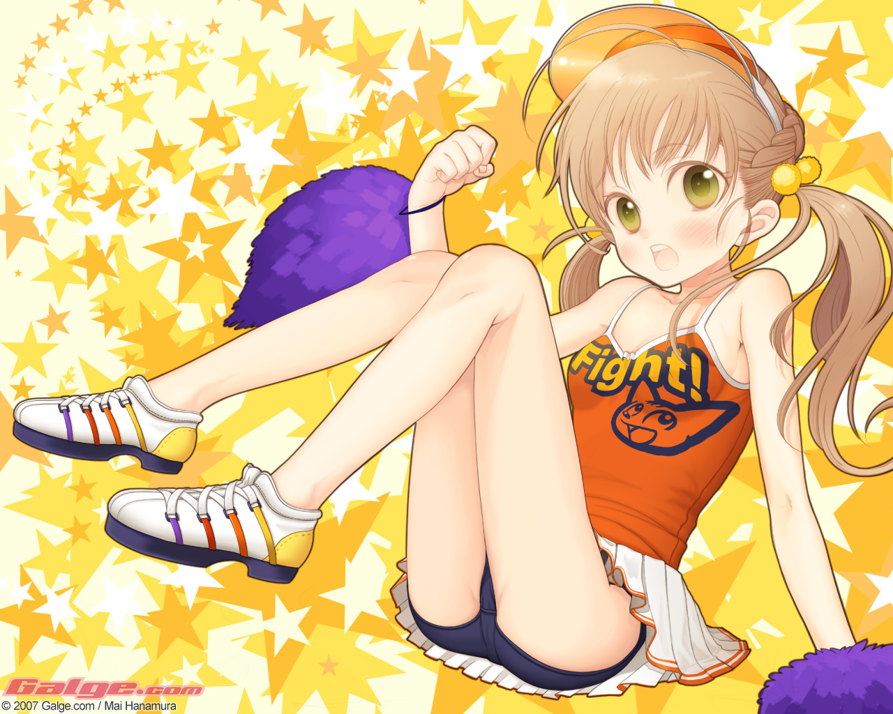 buruma, cheerleader, galge.com, hanamura_mai, wallpaper