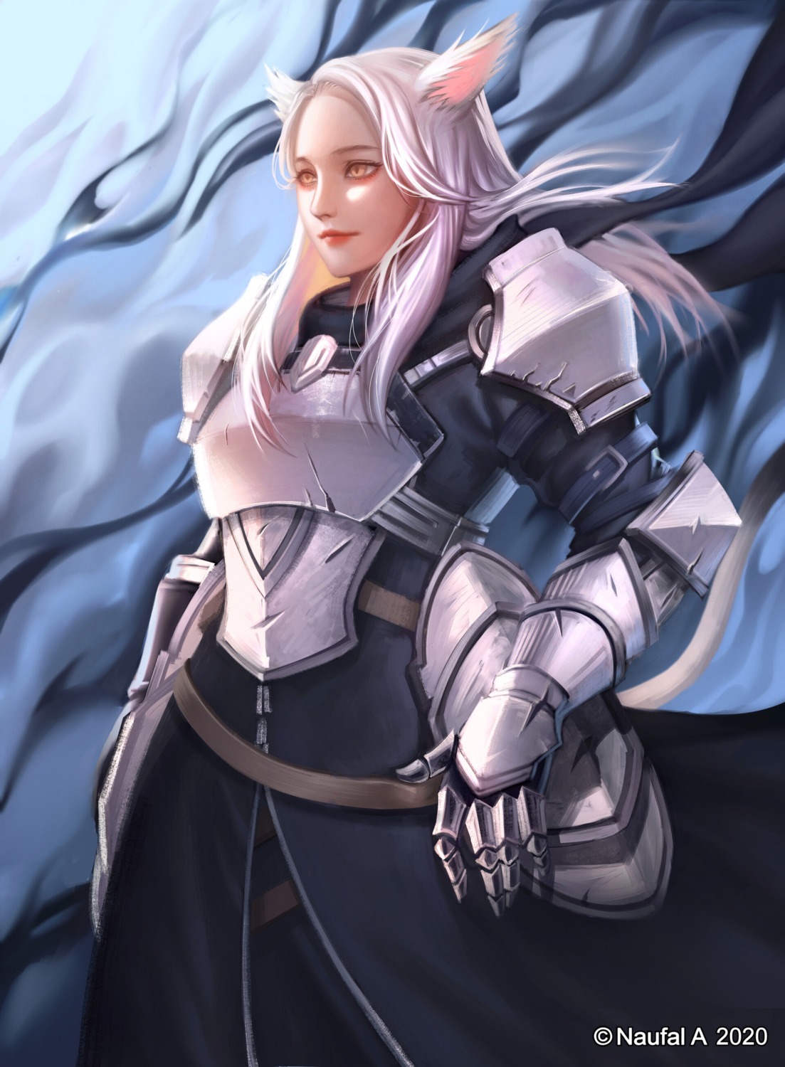 animal_ears, armor, naofaro, tail