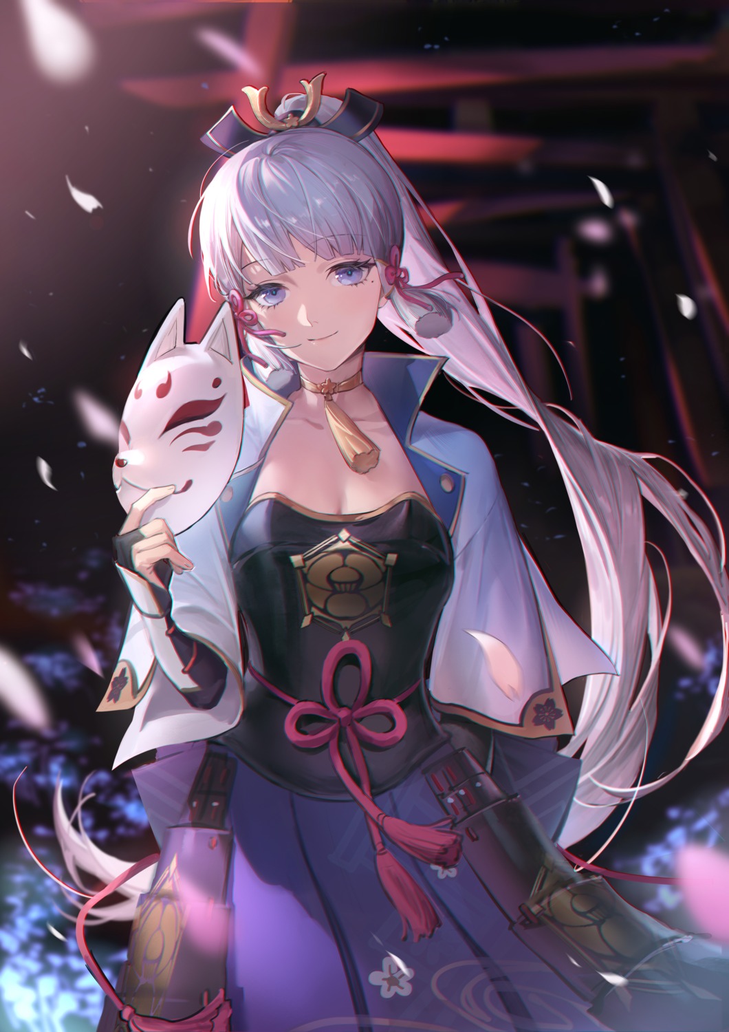 armor, genshin_impact, gui_mi, japanese_clothes, kamisato_ayaka
