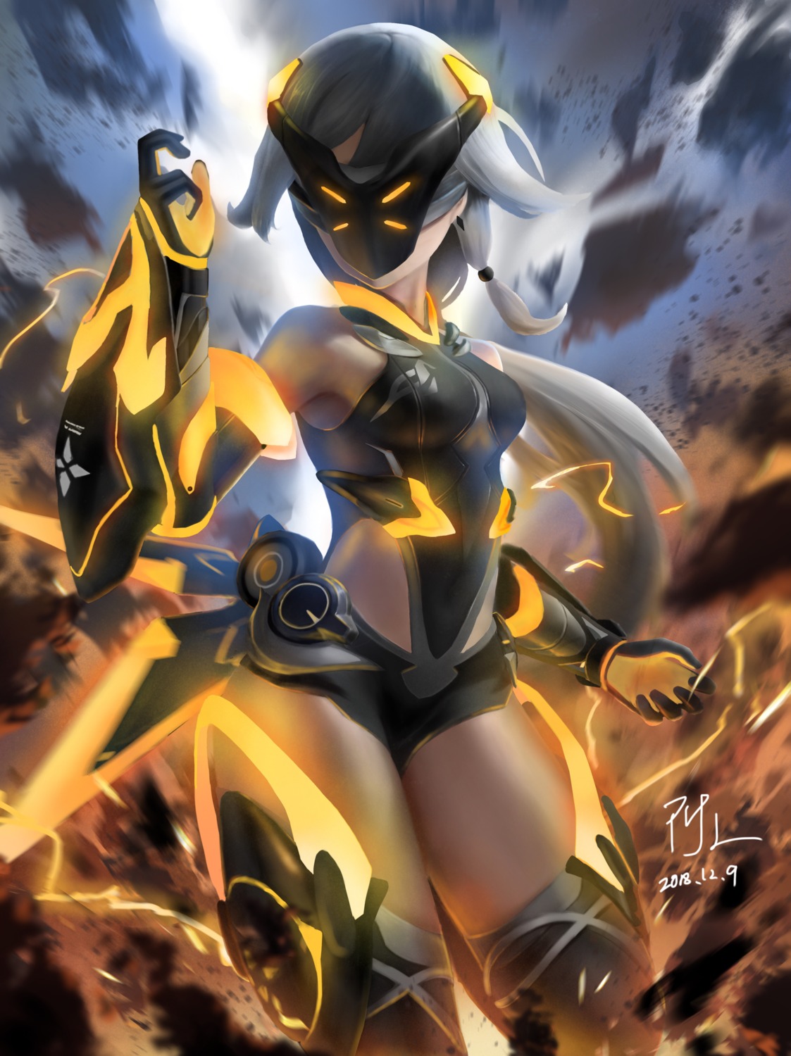 benghuai_xueyuan, fu_hua, honkai_impact, leotard, thighhighs, zhehewofu_huayou_shemeguanx