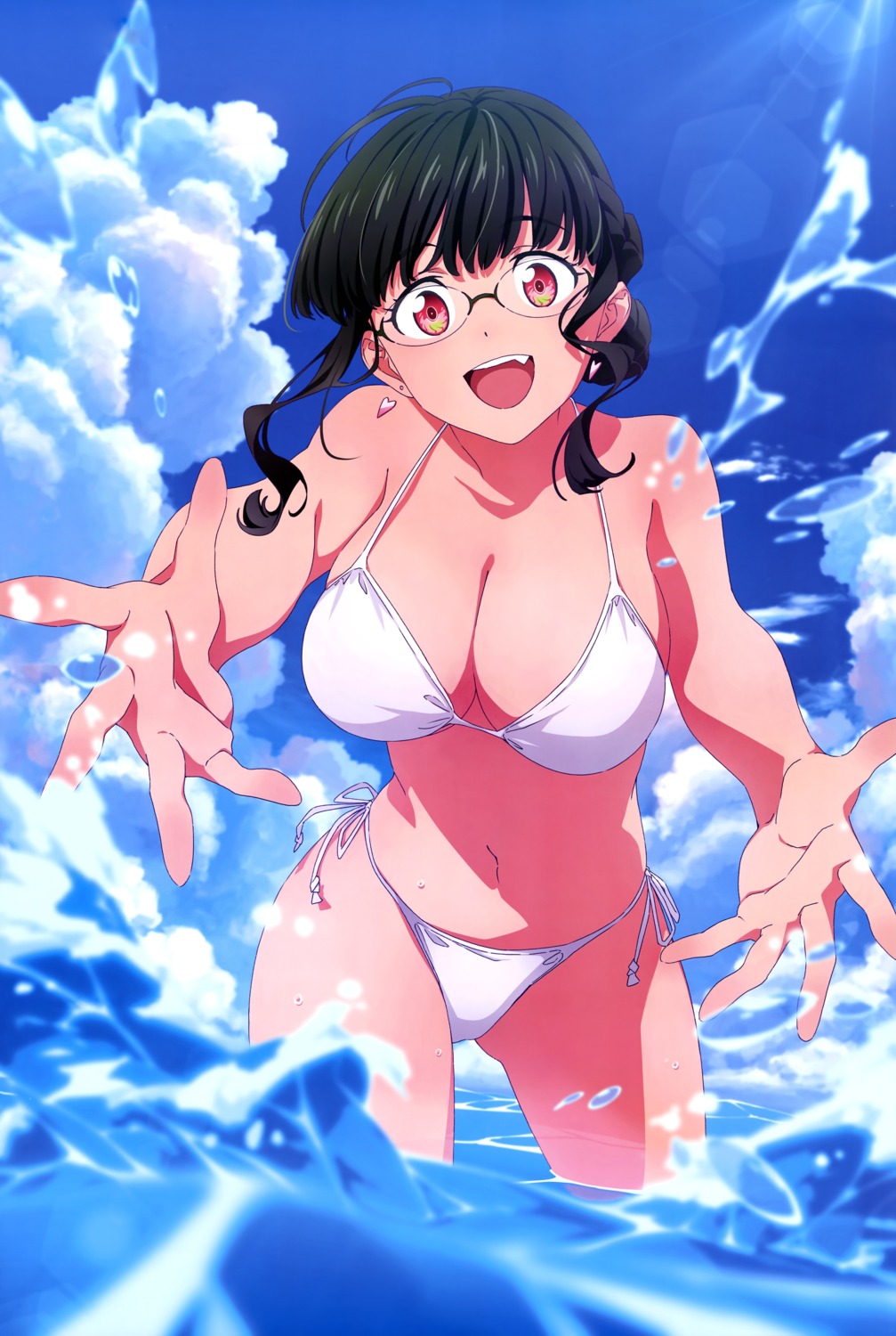 anoshiras_ii, bikini, gridman_universe, megane, sakamoto_masaru, ssss.dynazenon, ssss.gridman, swimsuits, wet