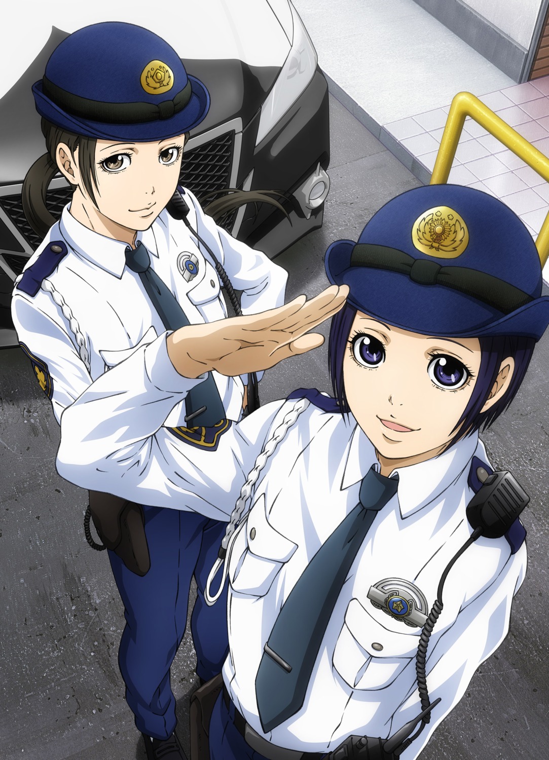 fuji_seiko, hakozume_~kouban_joshi_no_gyakushuu~, kawai_mai_(hakozume), police_uniform, tagme