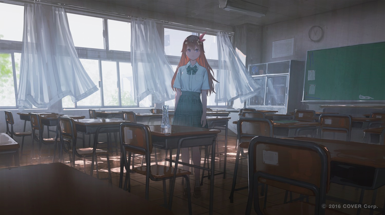 hololive, hololive_error, misora_shino, reoen, seifuku, tokino_sora