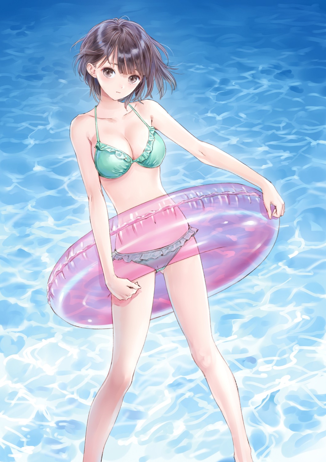 bikini, blue_reflection, kishida_mel, shirai_hinako, swimsuits