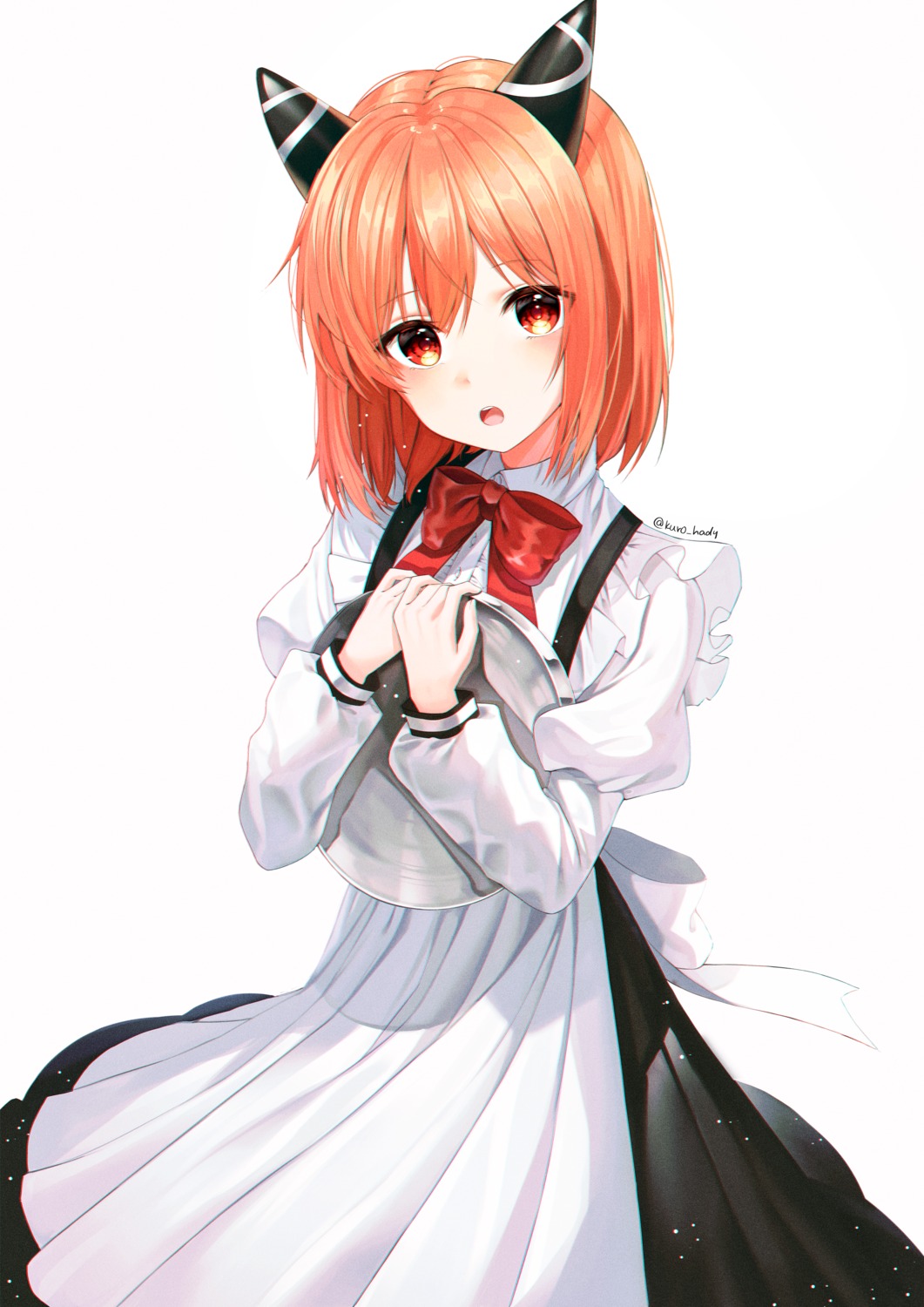 horns, kuro_(rudyan0128), laika_(slime_300), maid, skirt_lift, slime_taoshite_300-nen_shiranai_uchi_ni_level_max_ni_nattemashita, waitress