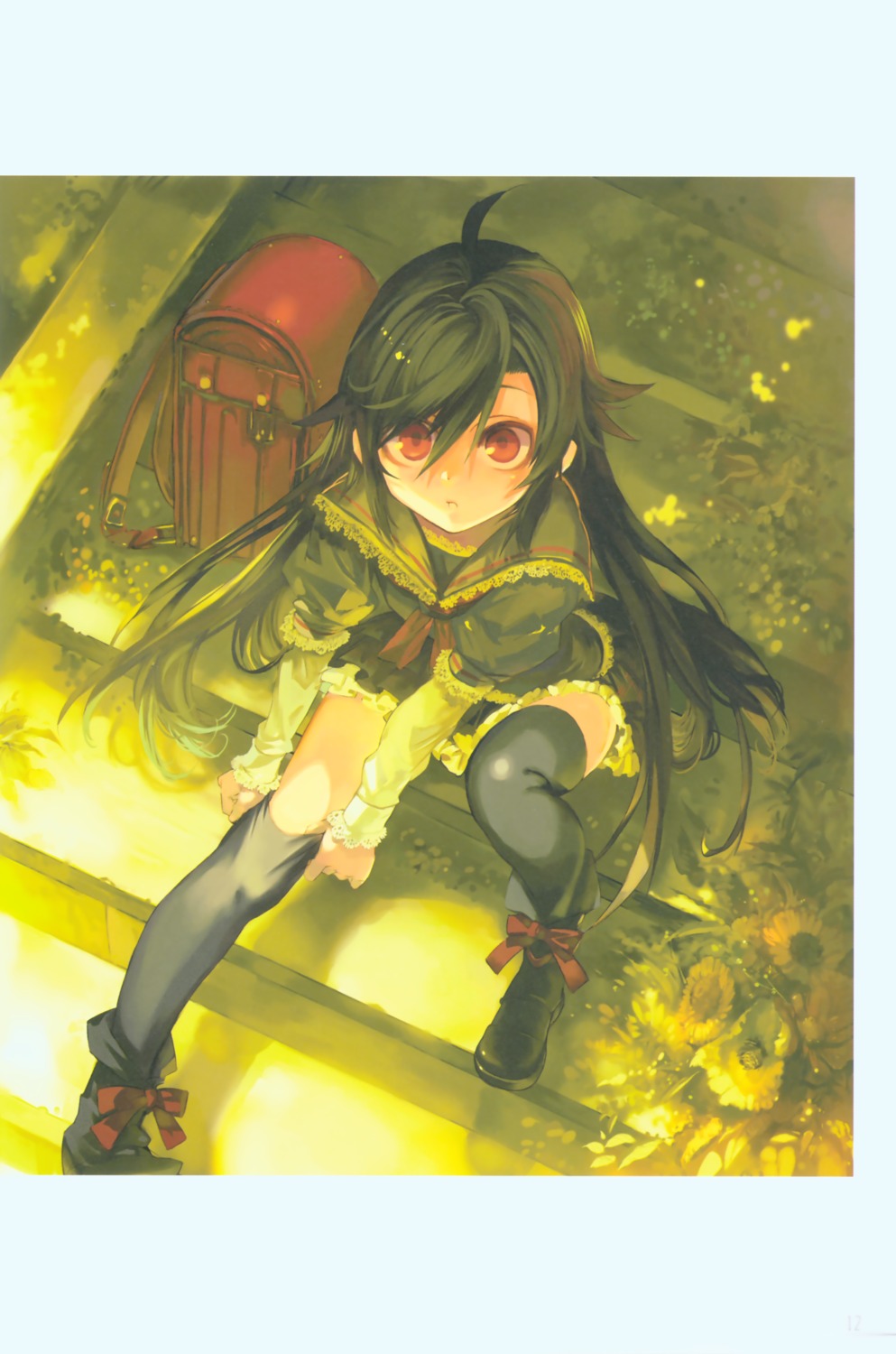 kuhouin_murasaki, kurenai, thighhighs, yamamoto_yamato