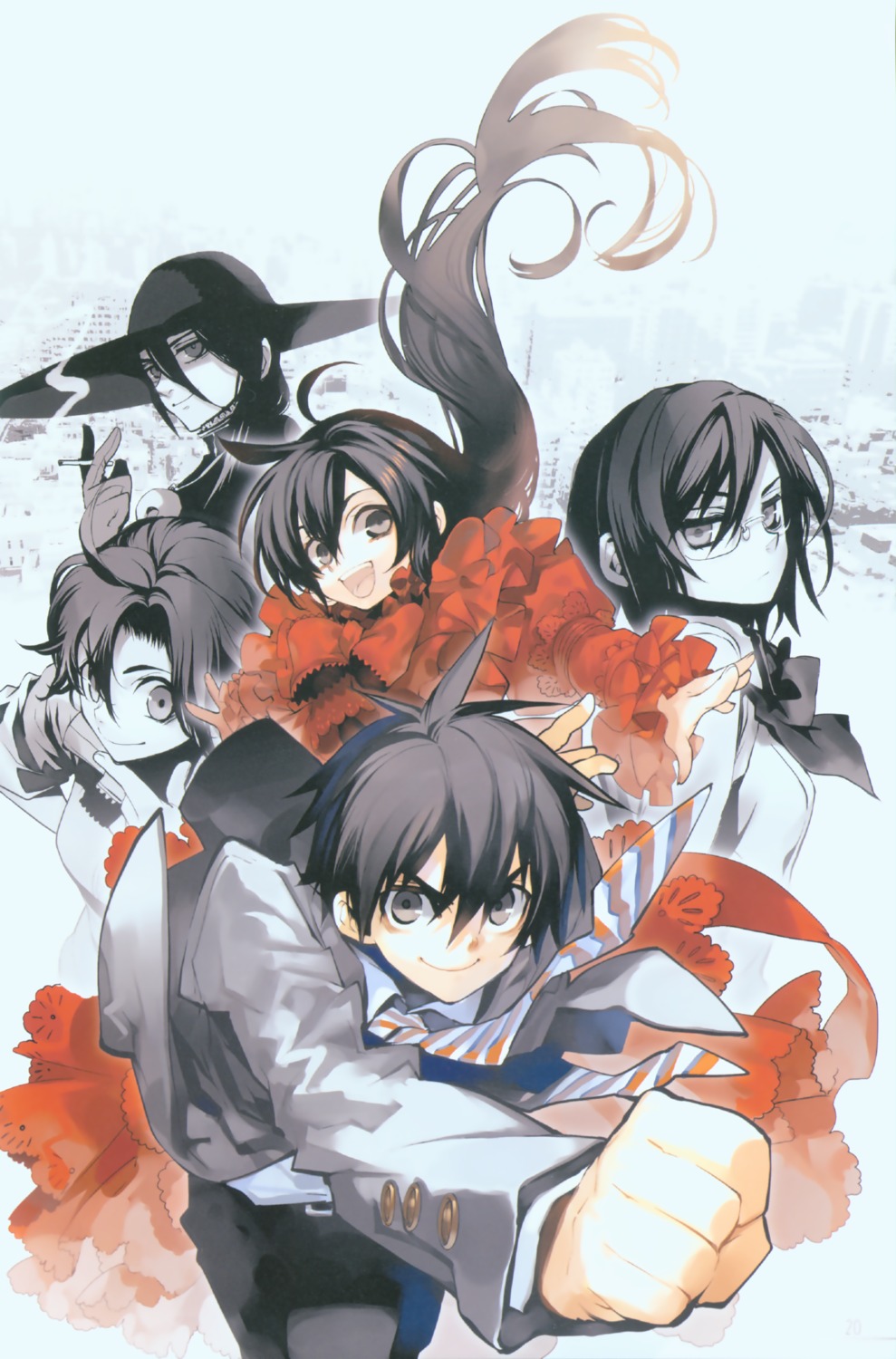 kuhouin_murasaki, kurenai, kurenai_shinkurou, murakami_ginko, mutou_tamaki, yamamoto_yamato, yamie