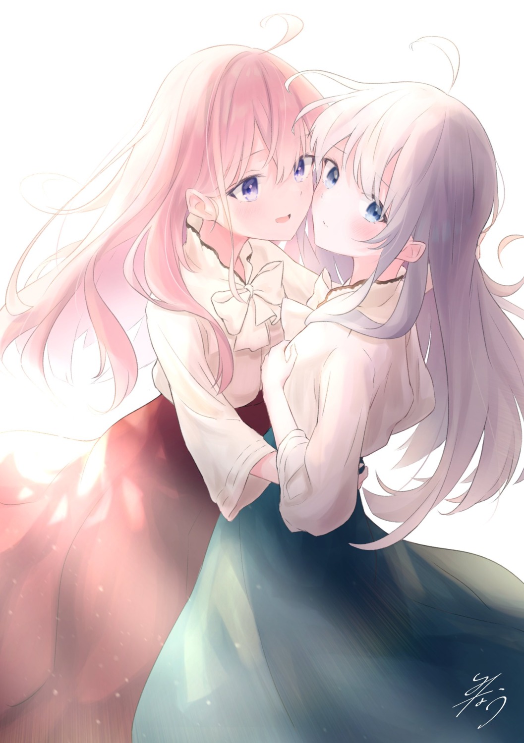 elaina_(majotabi), houki_(majotabi), majo_no_tabitabi, minau37, yuri