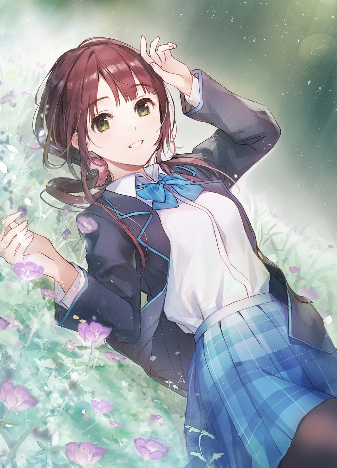 chitose-kun_wa_ramune_bin_no_naka, pantyhose, raemz, seifuku, uchida_yua
