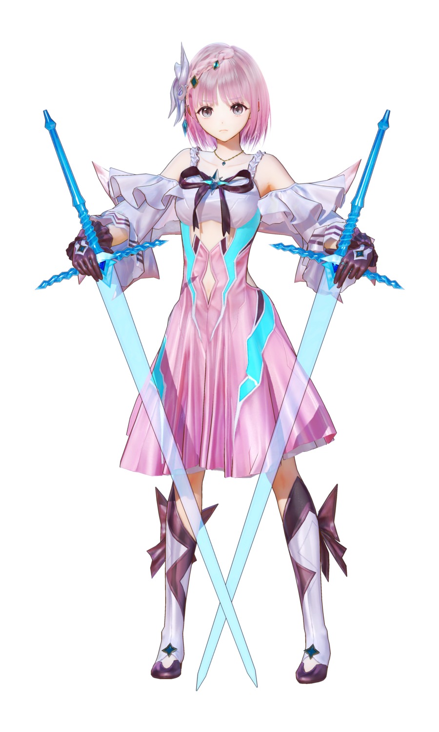 blue_reflection, blue_reflection_tie, hirahara_hiori, sword, tagme