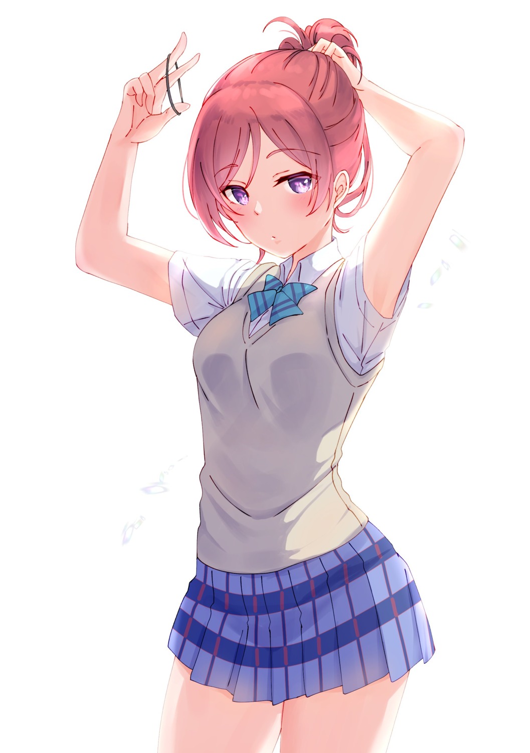 kobayashi_nyoromichi, love_live!, love_live!_(series), nishikino_maki, seifuku, sweater