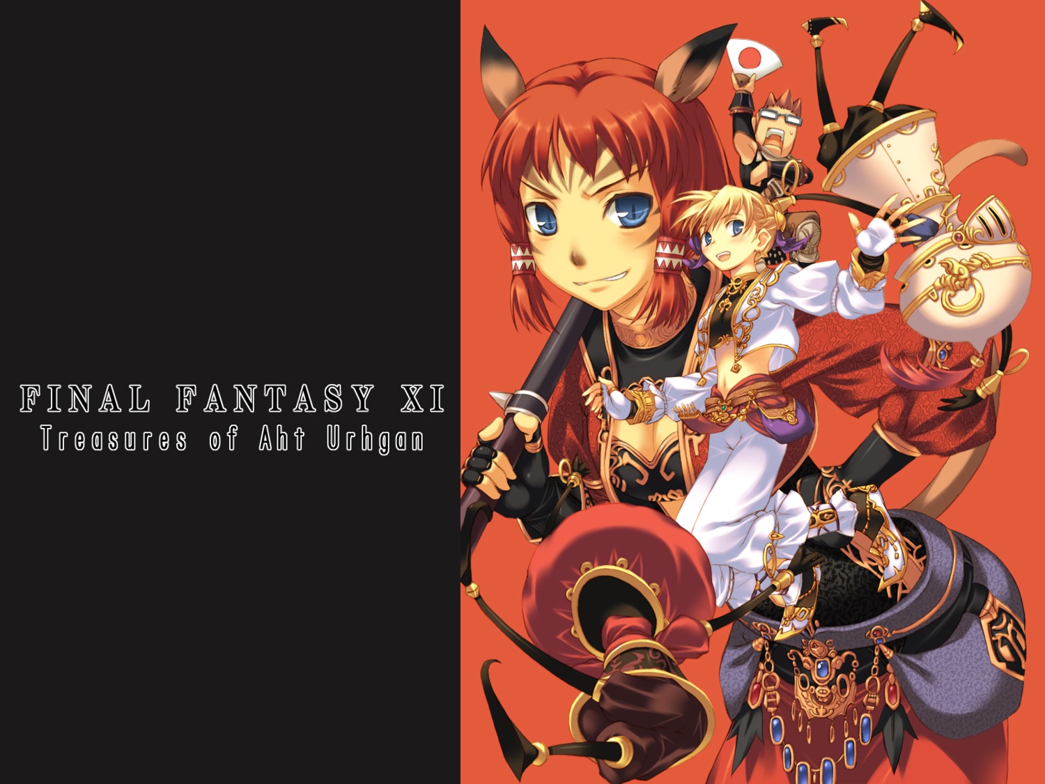 cleavage, final_fantasy, final_fantasy_xi, wallpaper, zama_masaaki