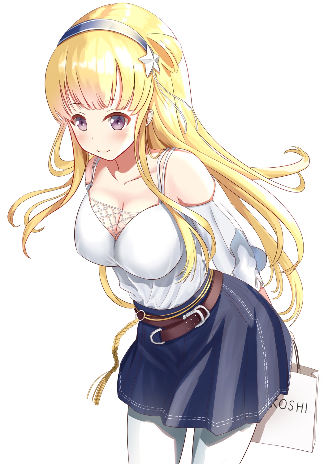 cleavage, fishnets, fletcher_(kancolle), kantai_collection, pantyhose, zuki