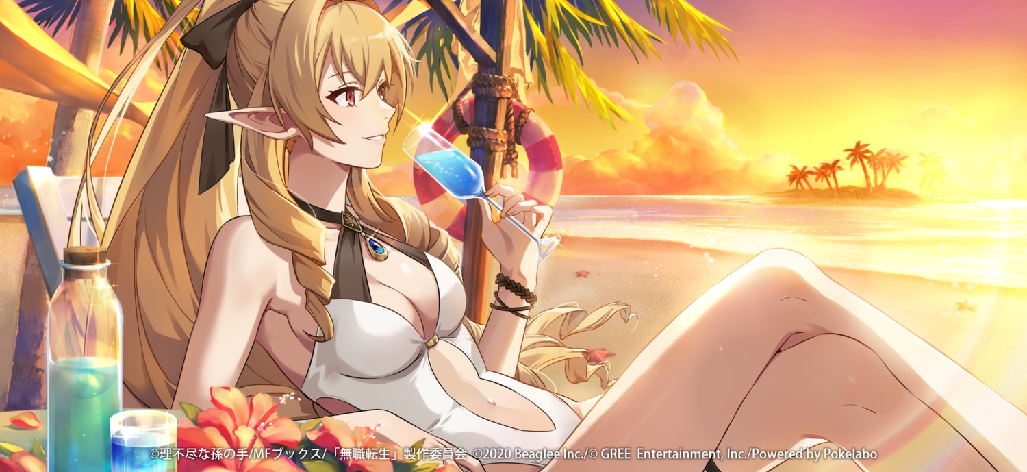 elf, elinalise_dragonroad, garter, mushoku_tensei, pointy_ears, swimsuits, tagme