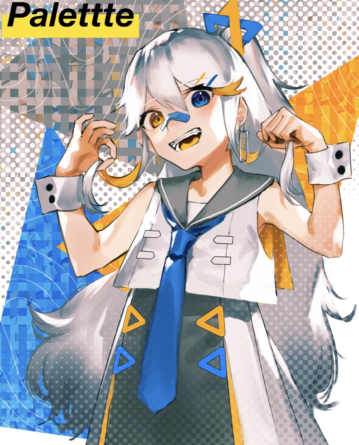 bandaid, heterochromia, ishida_(segu_ishida)