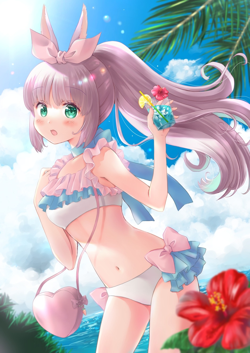 animal_ears, bunny_ears, minami_kawa, swimsuits