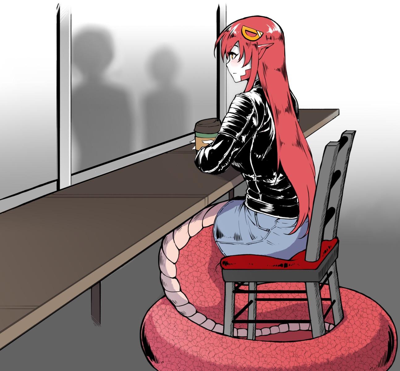 miia_(monster_musume), monster_girl, monster_musume_no_iru_nichijou, pointy_ears, scribblesquad, tail