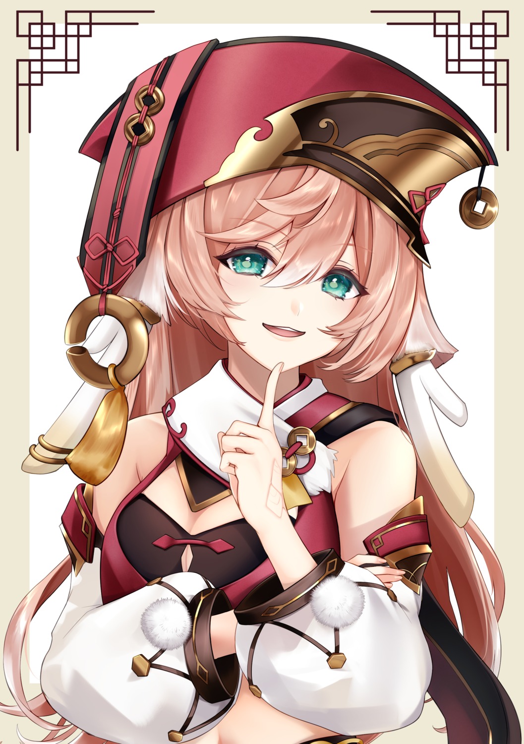 asian_clothes, cleavage, genshin_impact, so_aoi22, yanfei