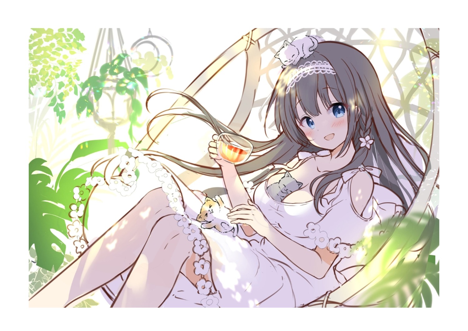 digital_version, dress, ekouji_ruri, emori_miku_project, neko, sakura_moyon, sketch