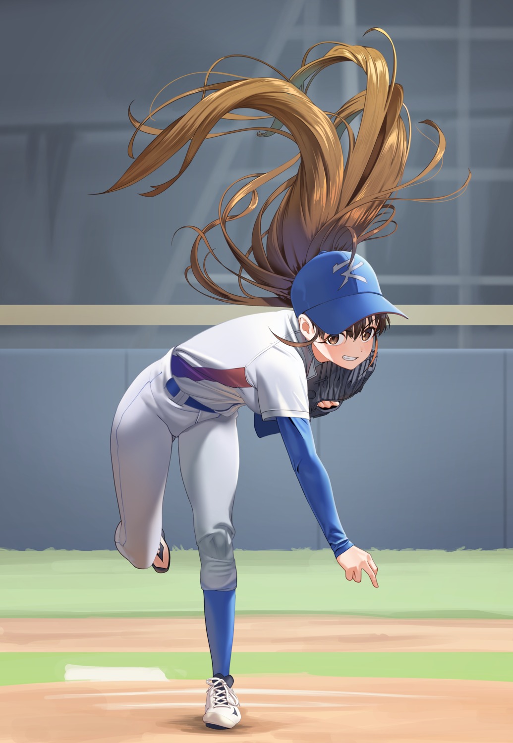 baseball, luts, taneshima_poplar, uniform, working!!