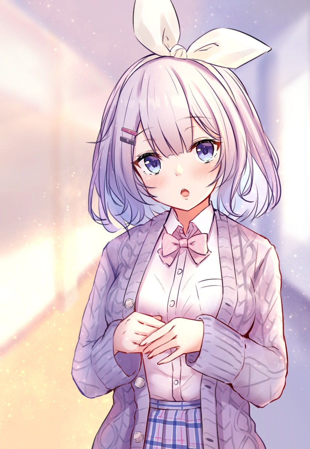 nijisanji, nun_bora, pikao, seifuku, sweater