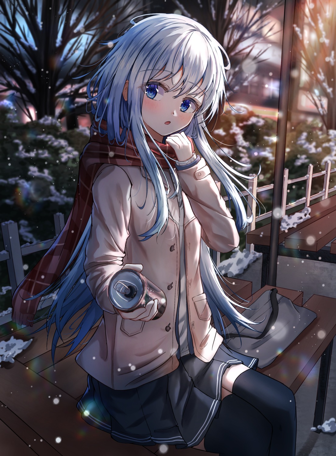 dfd, hibiki_(kancolle), kantai_collection, seifuku, sweater, thighhighs