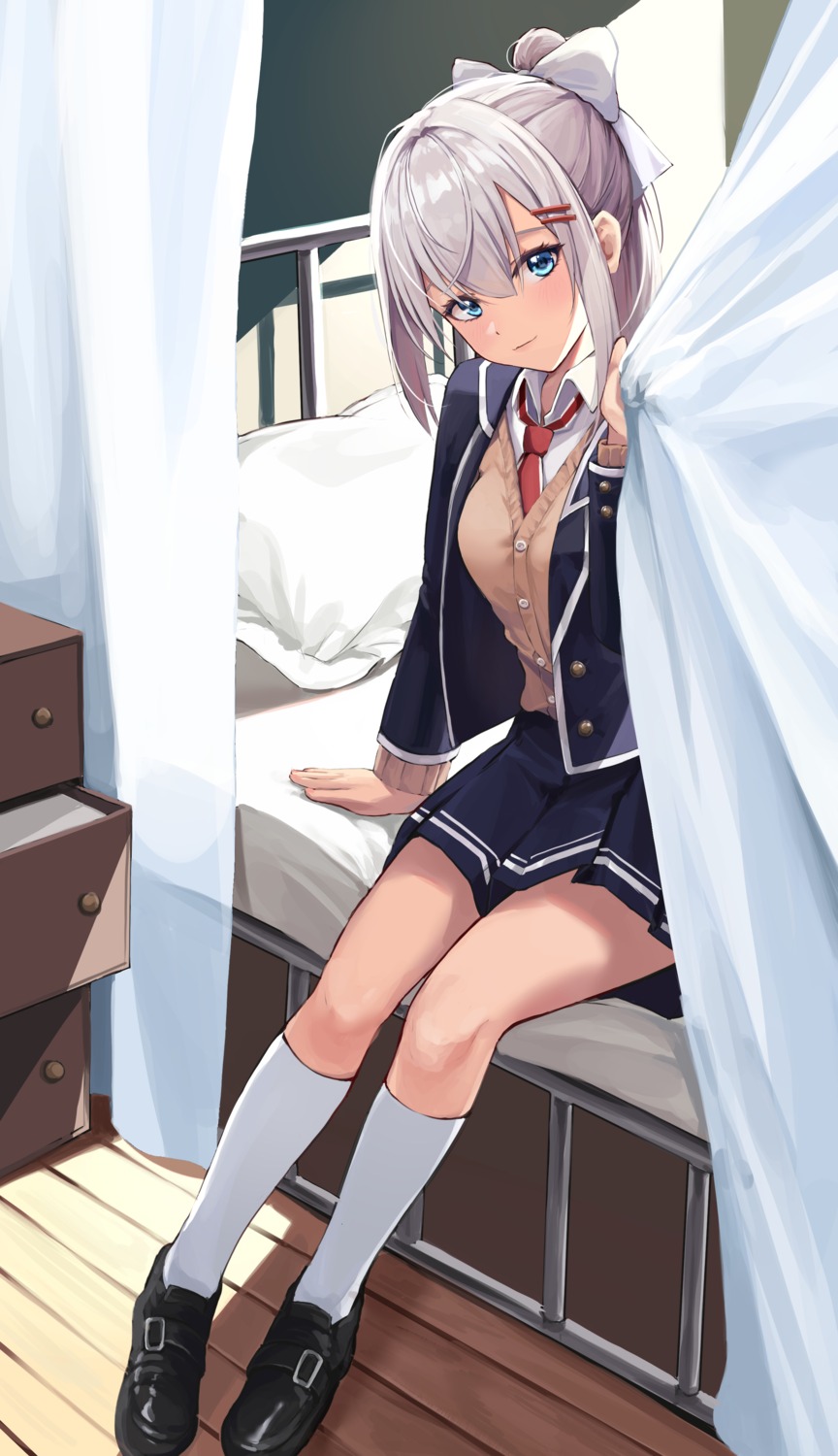 harui_(huruyi_817), higuchi_kaede, nijisanji, seifuku, sweater