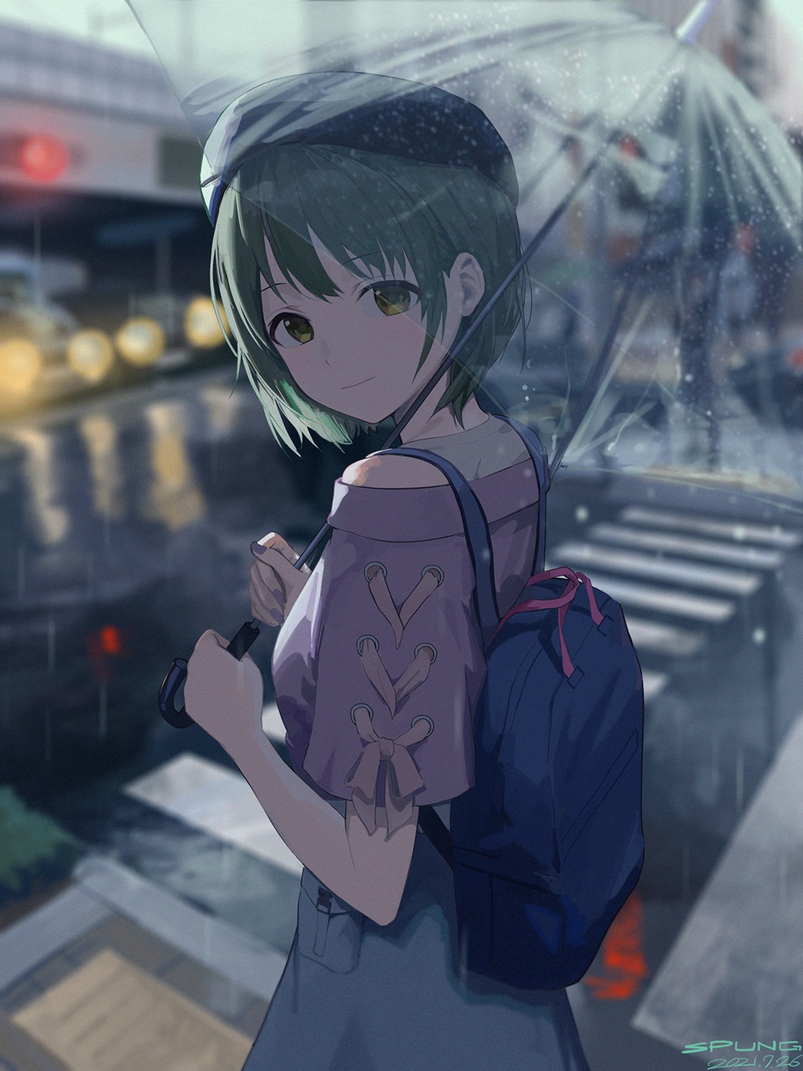 nanakusa_nichika, spung, the_idolm@ster, the_idolm@ster_shiny_colors, umbrella