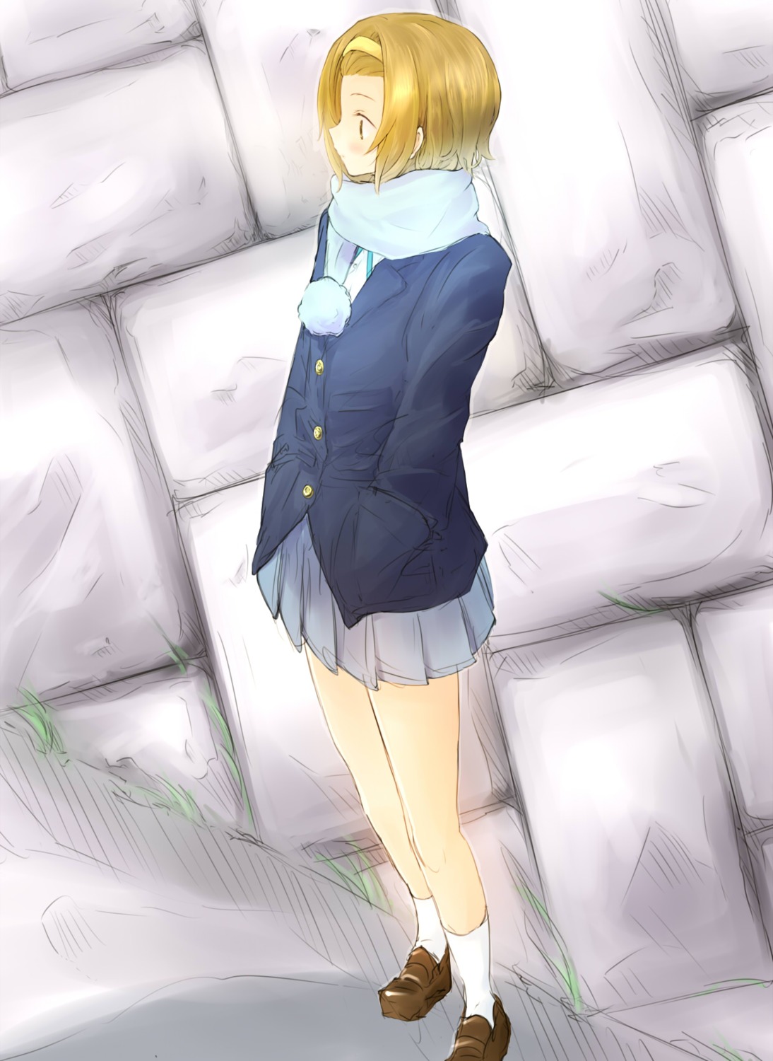 k-on!, seifuku, suika_wari, tainaka_ritsu