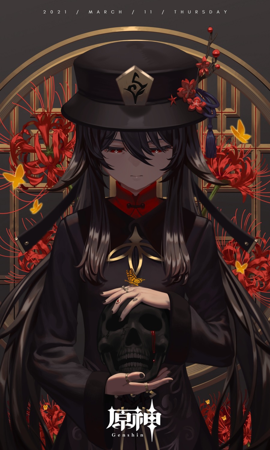 asian_clothes, duckking, genshin_impact, hu_tao