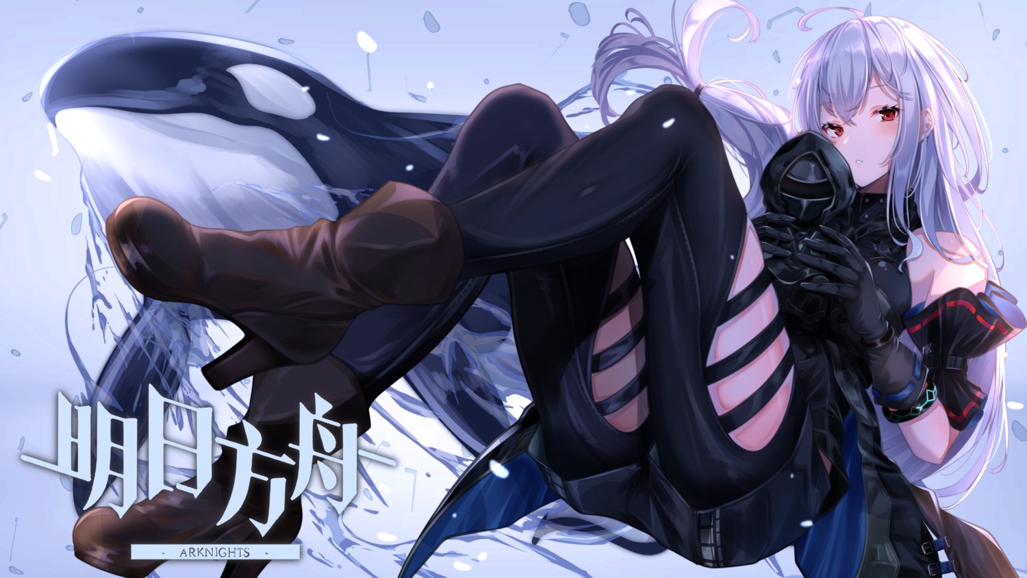 arknights, heels, skadi_(arknights), tktk-tnk, wallpaper