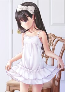 aoi_kumiko, dress, skirt_lift, summer_dress