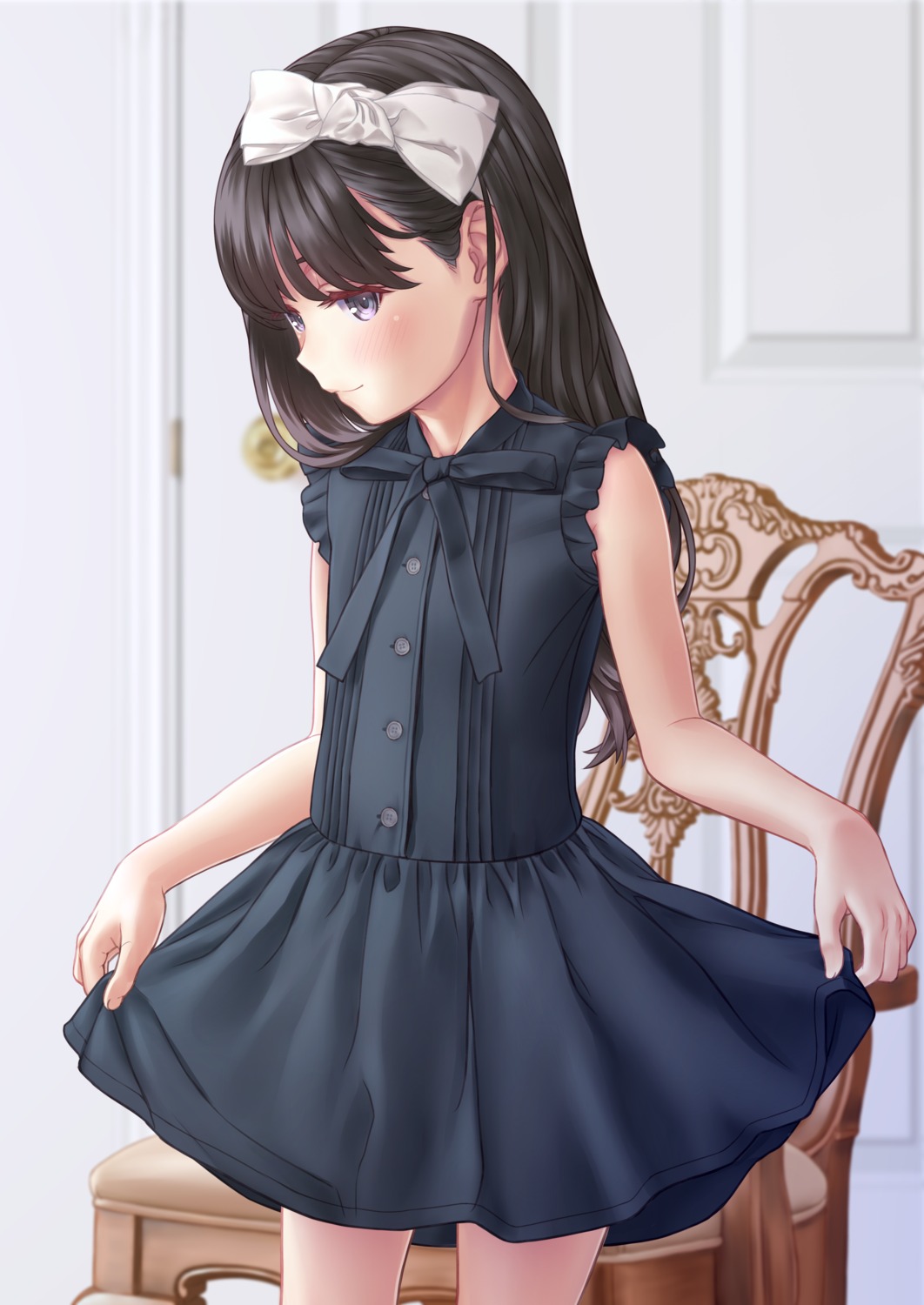 aoi_kumiko, dress, lolita_fashion, skirt_lift