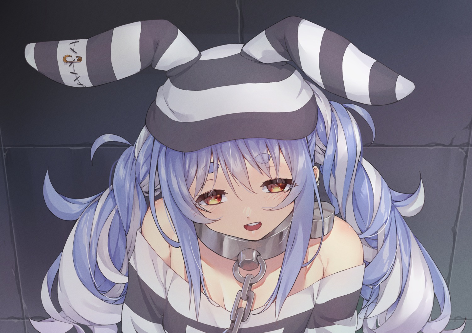 hololive, koubou_(cowbow_kun), no_bra, usada_pekora