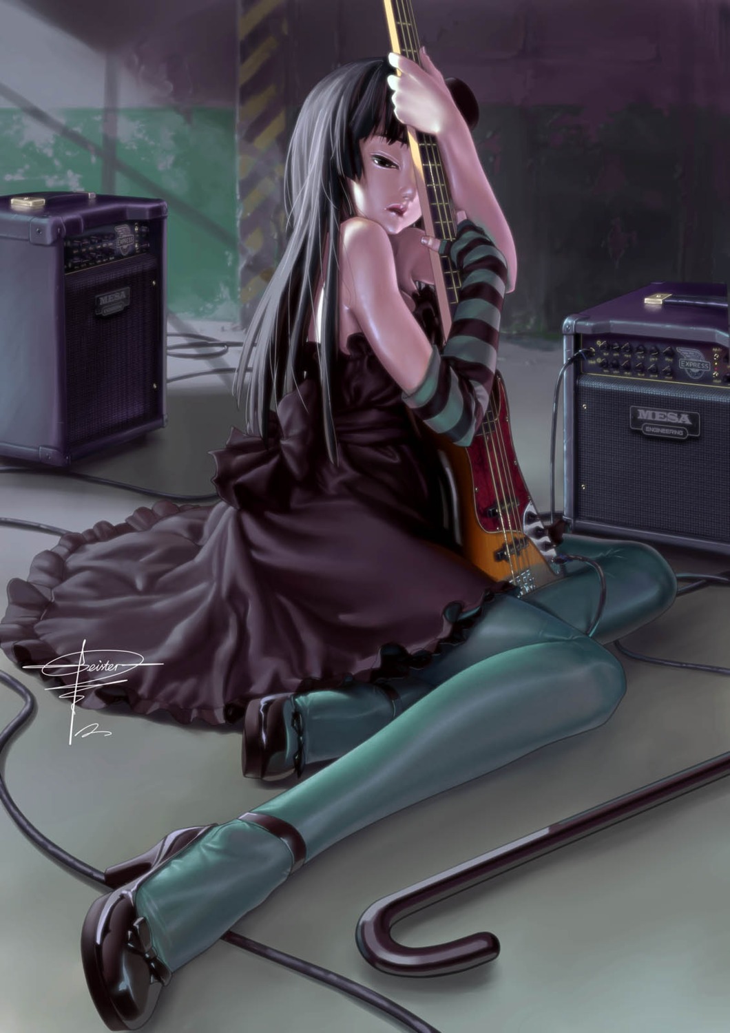 akiyama_mio, geister, heels, k-on!, pantyhose