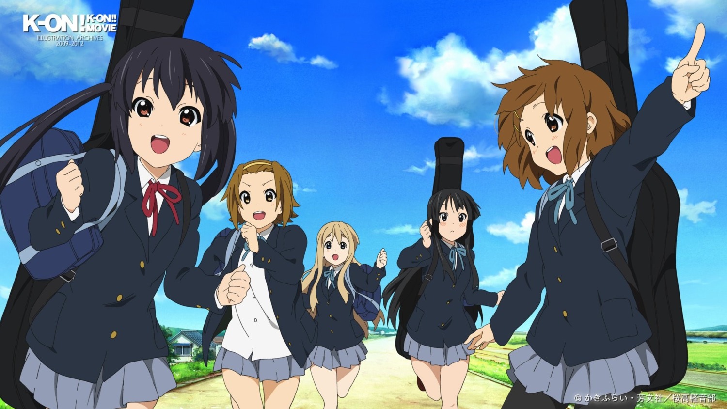 akiyama_mio, hirasawa_yui, k-on!, kawanami_eisaku, kotobuki_tsumugi, nakano_azusa, pantyhose, seifuku
