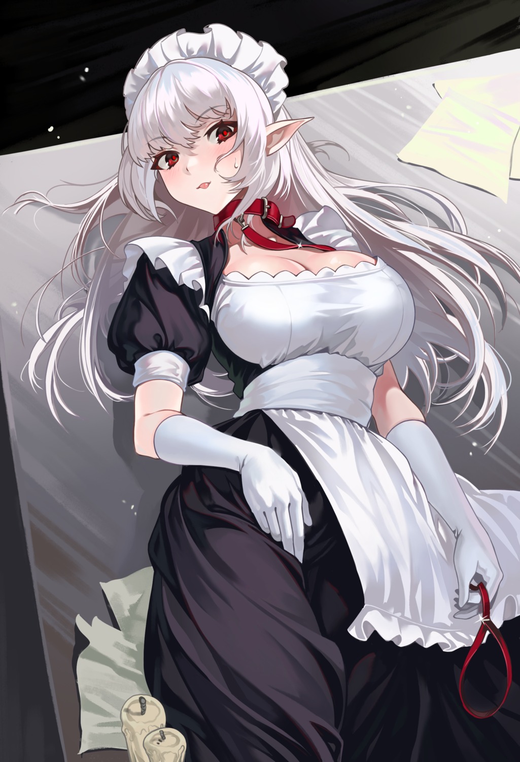 gemi_ningen, maid, pointy_ears