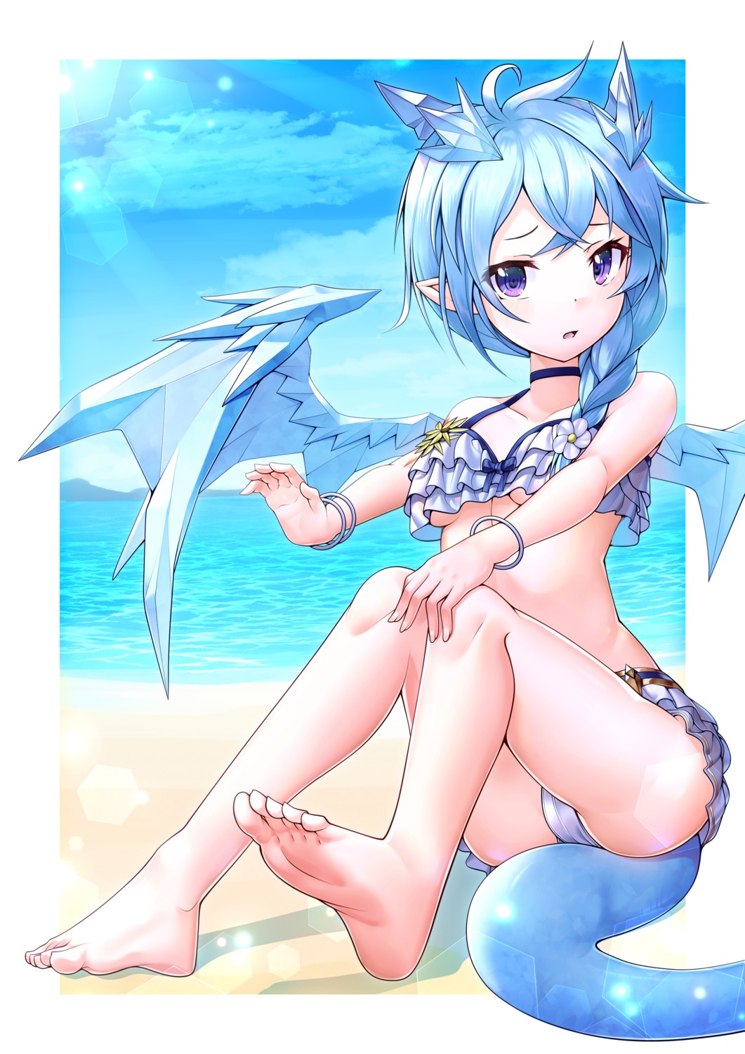 bikini, feet, horns, pointy_ears, princess_connect!, princess_connect!_re:dive, shefi, swimsuits