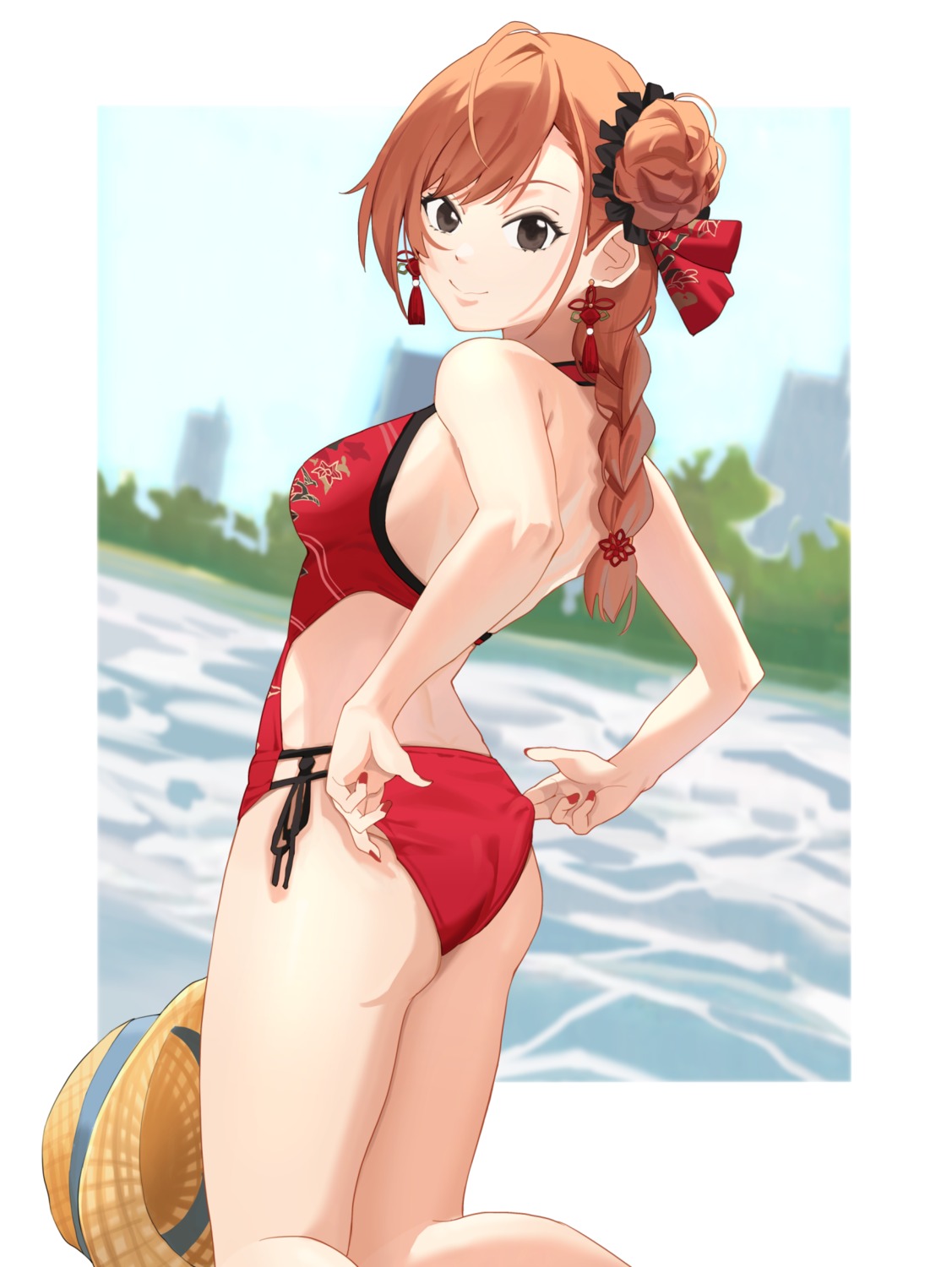 arisugawa_natsuha, ass, merisu, swimsuits, the_idolm@ster, the_idolm@ster_shiny_colors