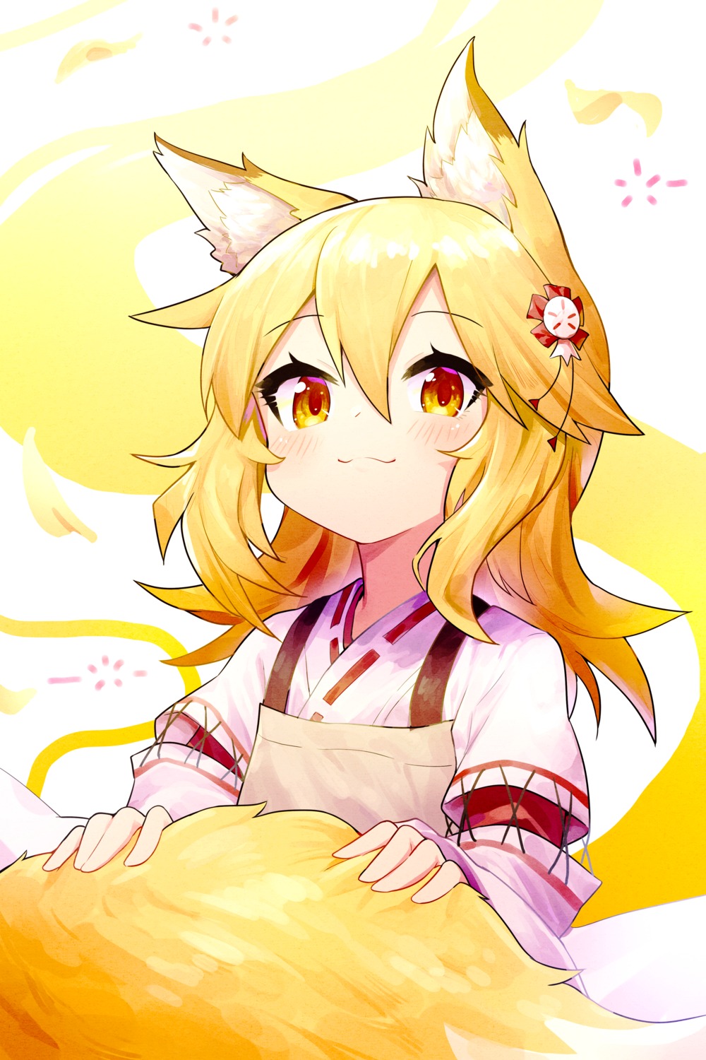 animal_ears, kitsune, miko, pg_(pege544), senko-san, sewayaki_kitsune_no_senko-san, tail