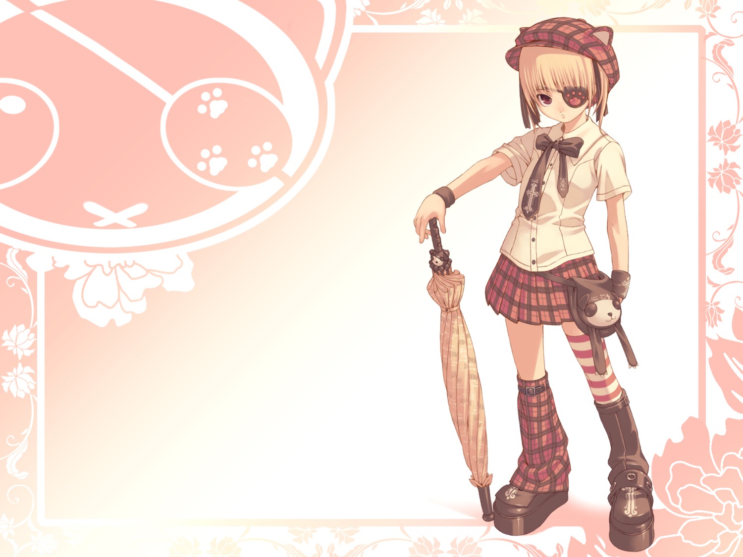 animal_ears, eyepatch, hitokata_no_ou, kuroba_nao, seifuku, tasaka_shinnosuke, wallpaper
