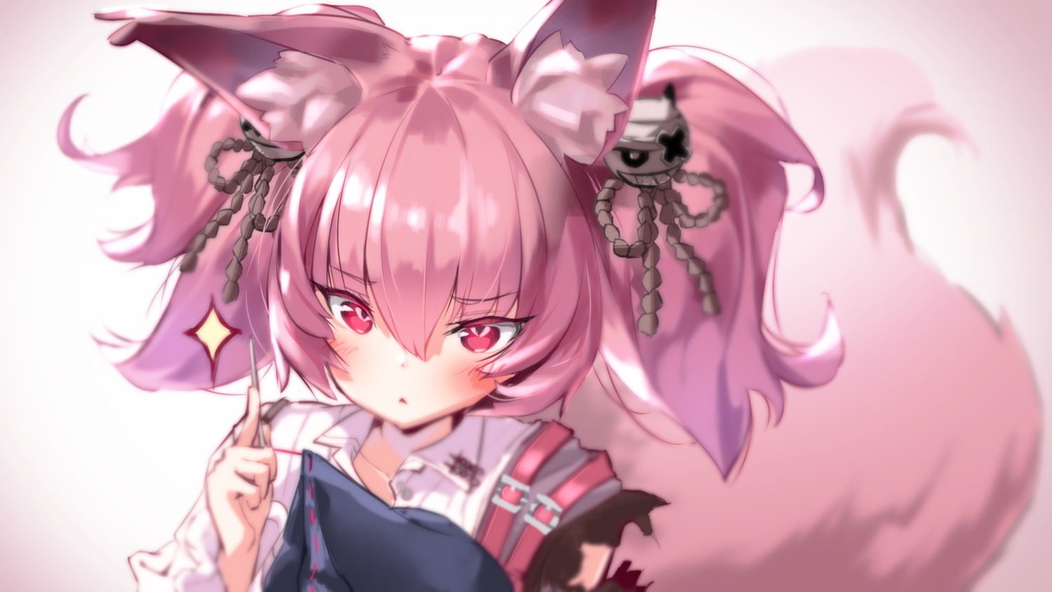 animal_ears, arknights, hellnyaa, kitsune, shamare_(arknights), tail, torn_clothes