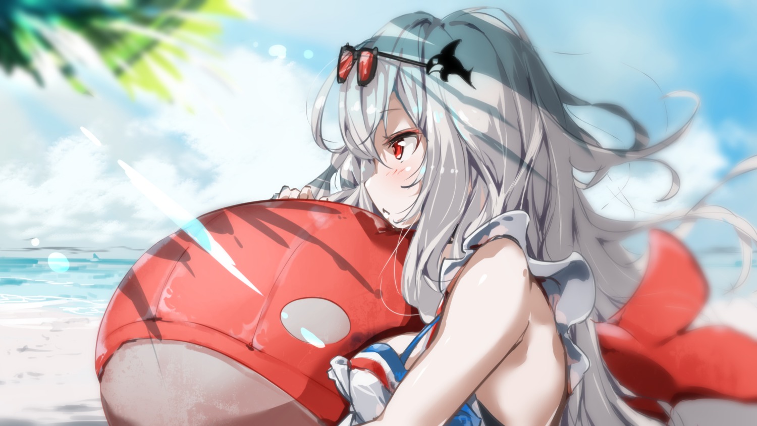 arknights, hellnyaa, megane, skadi_(arknights), swimsuits