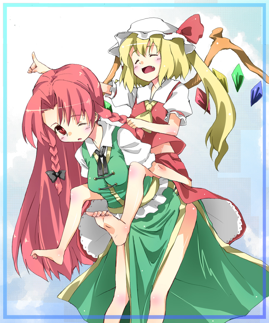 flandre_scarlet, hong_meiling, subachi, touhou