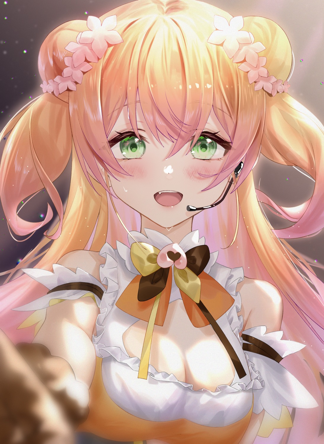 cleavage, hololive, momosuzu_nene, pola_(1021)