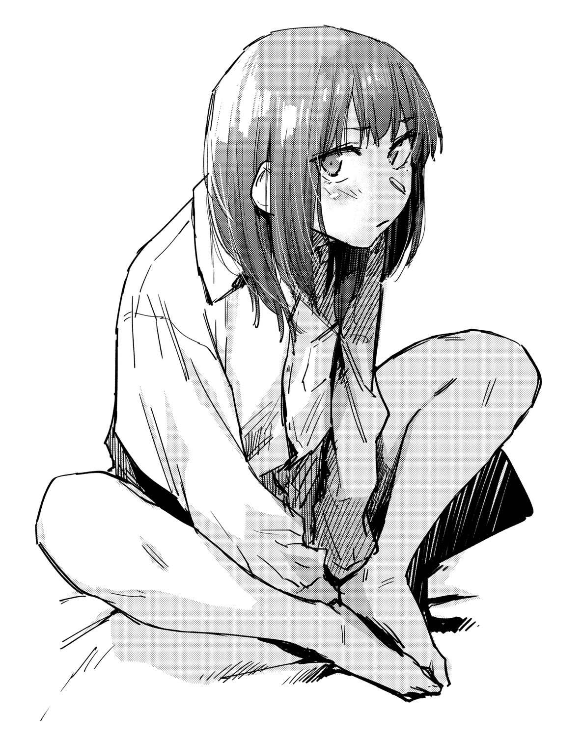 esuke, monochrome, seifuku