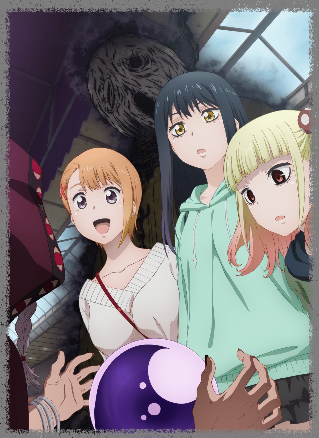 mieruko-chan, niguredou_yuria, sweater, tagme, yotsuya_miko, yurikawa_hana