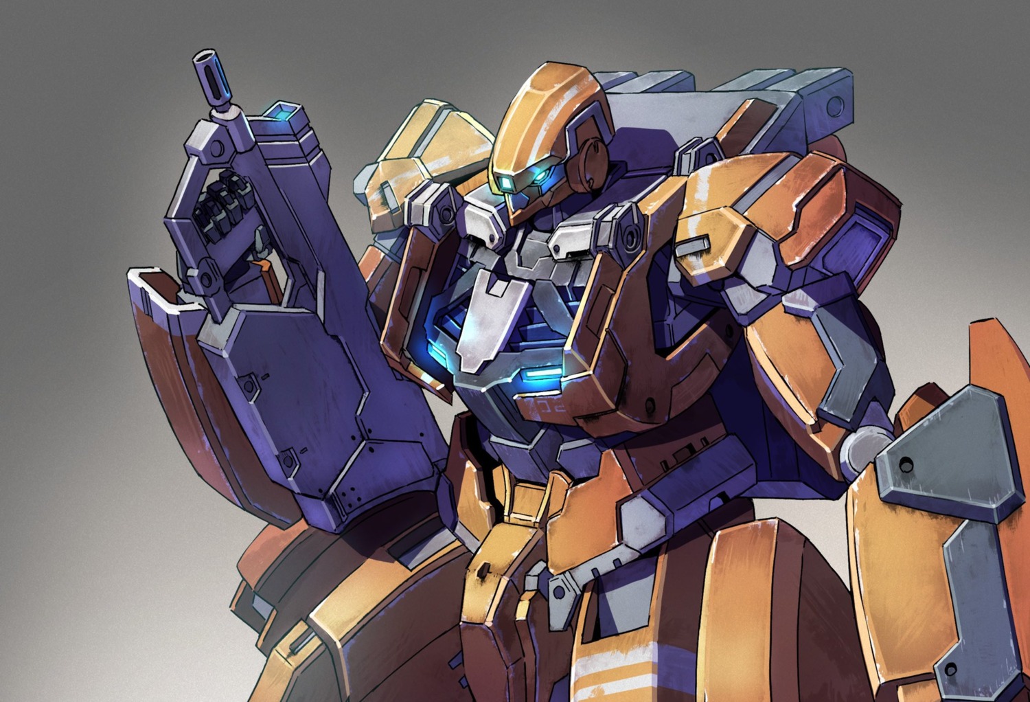 aldnoah.zero, gun, ichiyon, kg-6_sleipnir, mecha