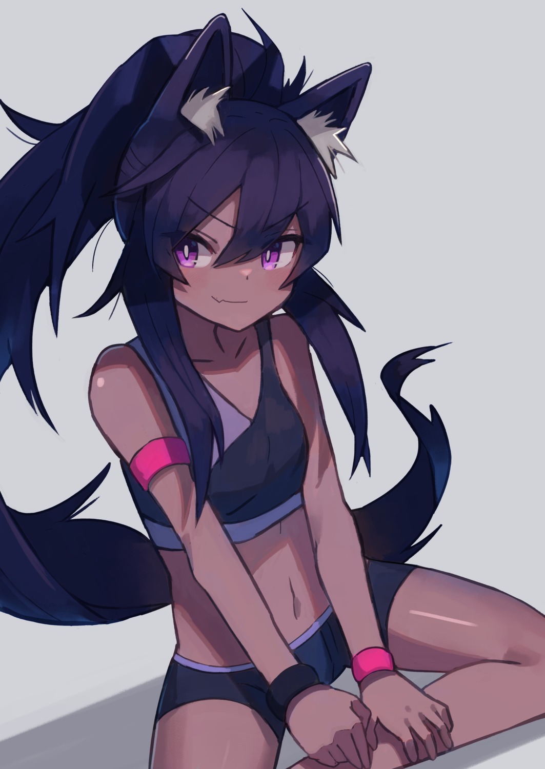 animal_ears, bike_shorts, gym_uniform, katsu_(katsupainter)