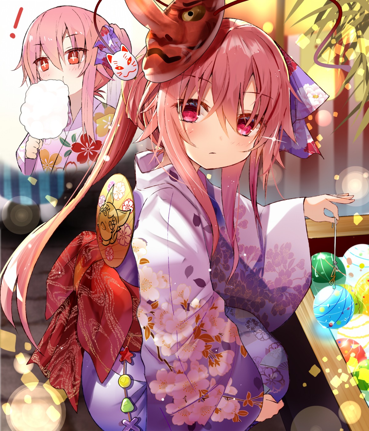 efe, hata_no_kokoro, touhou, yukata